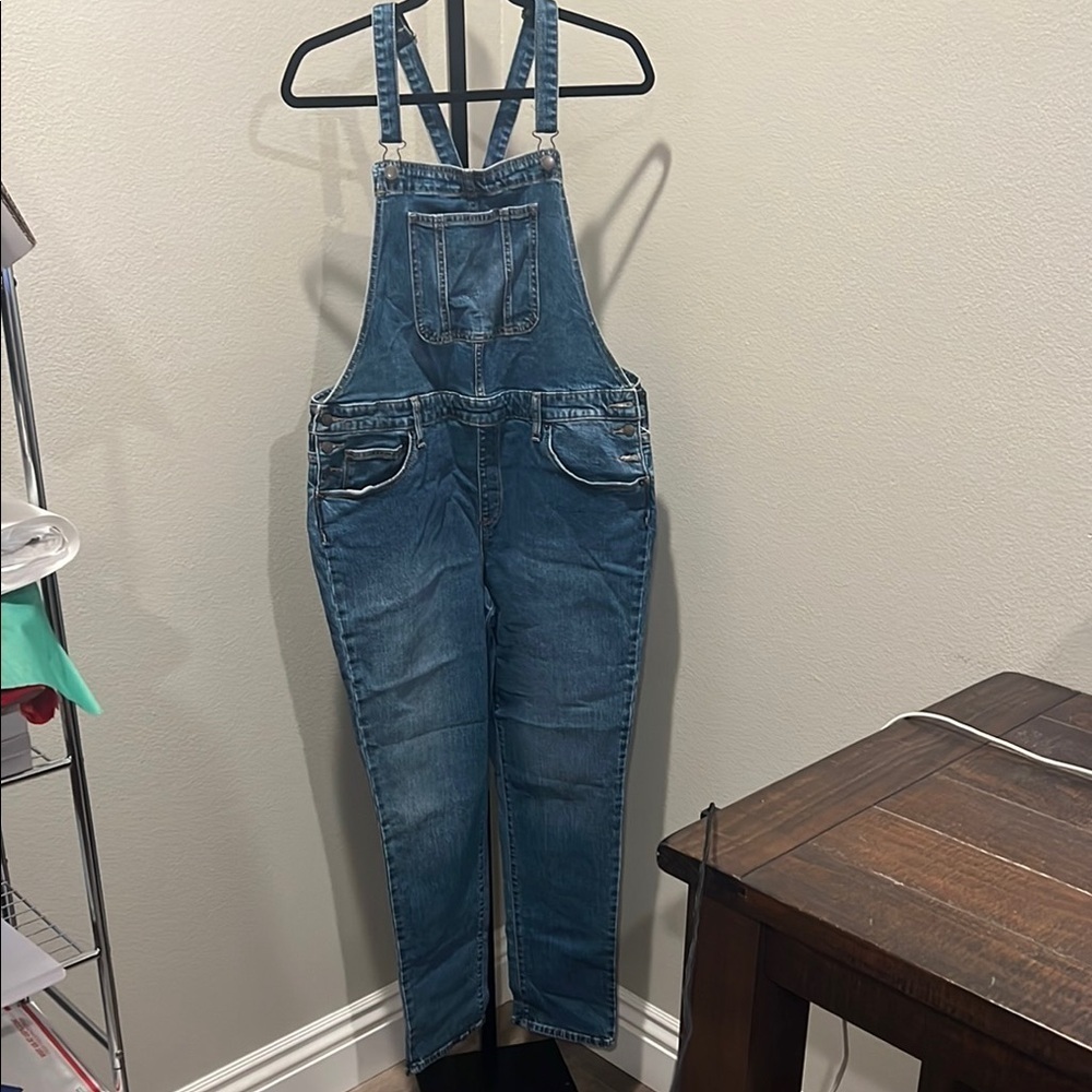 Universal Thread Classic Blue Denim Overalls NWOT - Picture 1 of 3